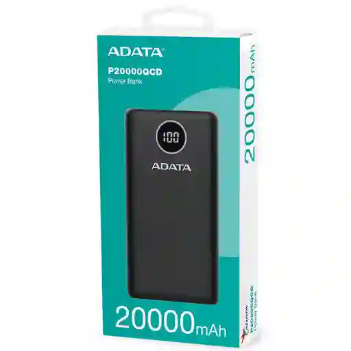 Power Bank Adata P20000qcd Usb-c (20.000 Mah)
