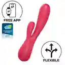 Satisfyer Mono Flex Con App Rojo - Vibrador Doble Estimulación