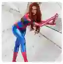 Disfraz Spiderman Licrado Talla S Para Mujer Vestido Superhéroe Cosplay Halloween