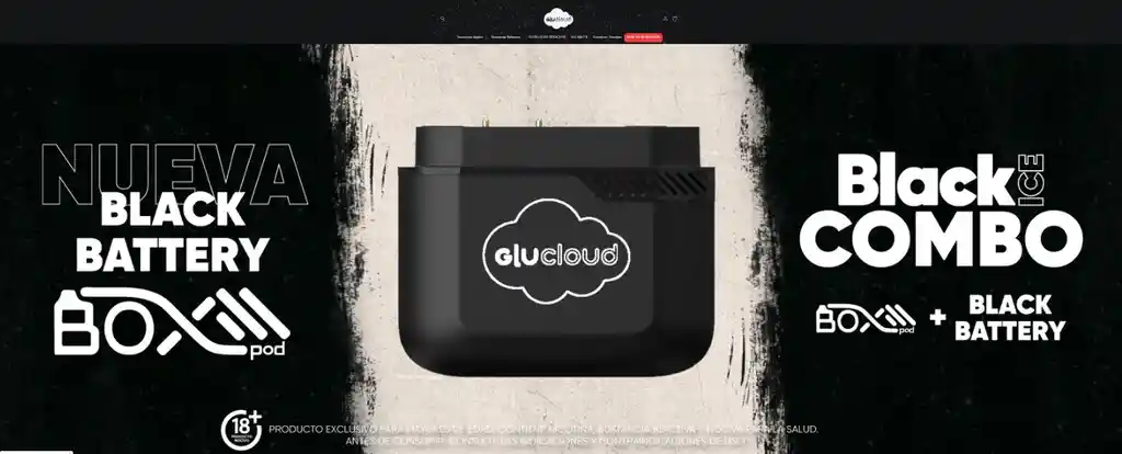 Glucloud Black Battery Box