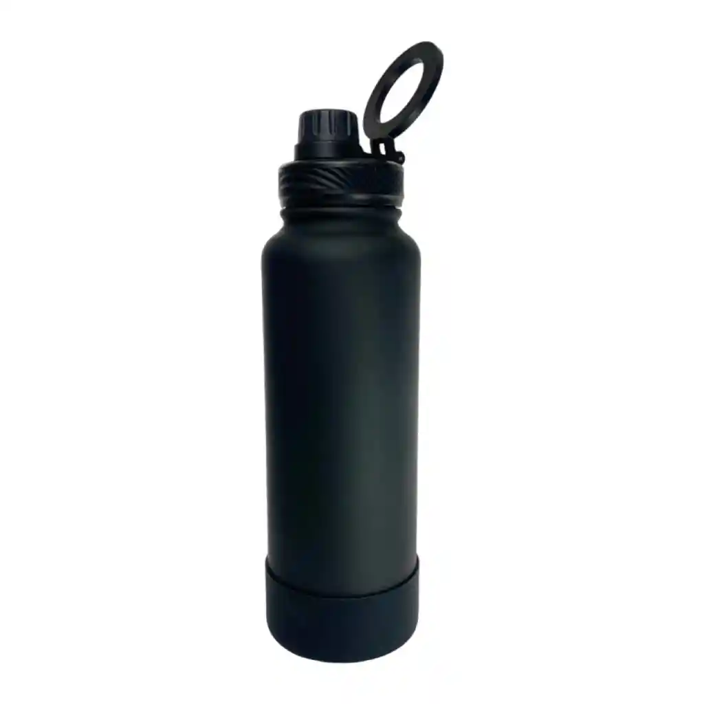 Termo Hipp Negro Con Soporte Para El Celular* 1.200ml