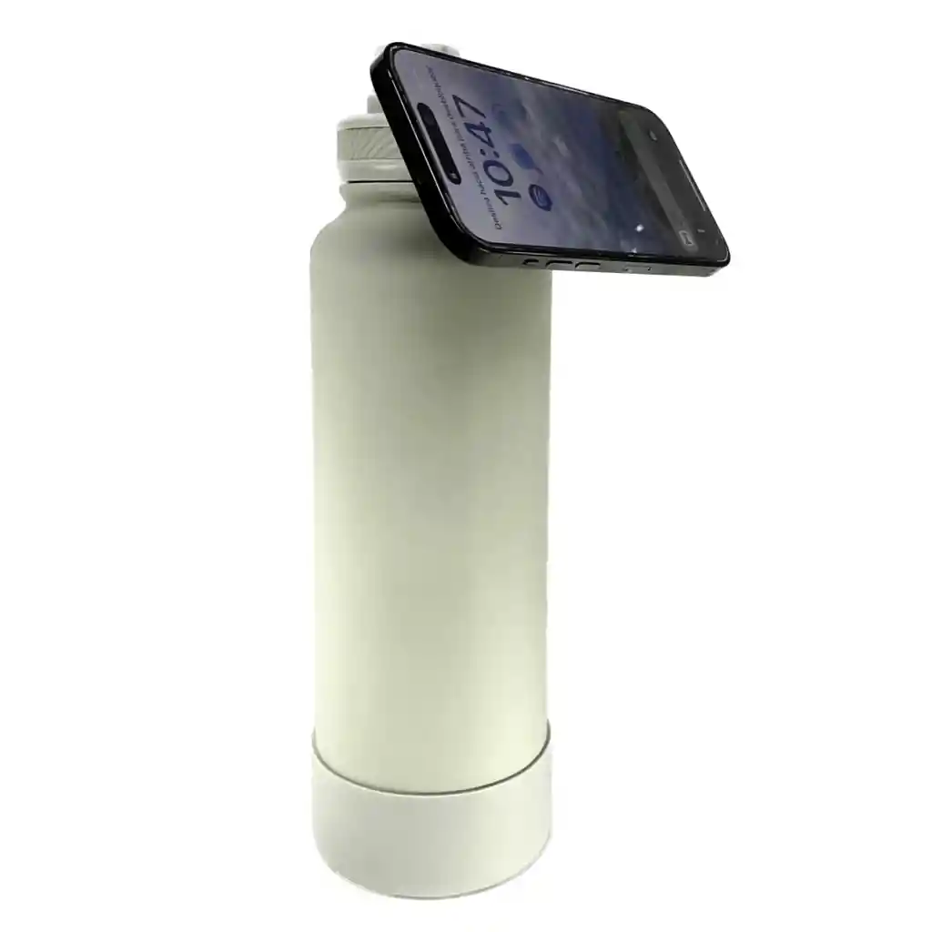 Termo Hipp Negro Con Soporte Para El Celular* 1.200ml