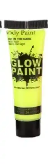 Pintucarita Neón Flourescente Color Amarillo Para Pintar Cara Y Cuerpo, Lavables, Aptas Para Discotecas, Festivales, Disfraz Halloween, Fiestas De Iluminación Glow Party Bodypaint