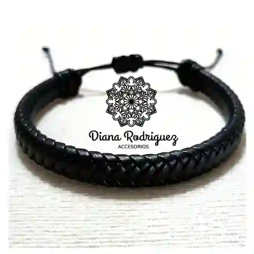 Pulsera Para Hombre En Cuero Trenzado A Domicilio