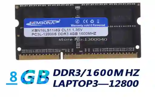 Memoria Ram Ddr3 8gb Para Portátiles 1600 Mhz 1.5 Voltios Nueva! Sellada!