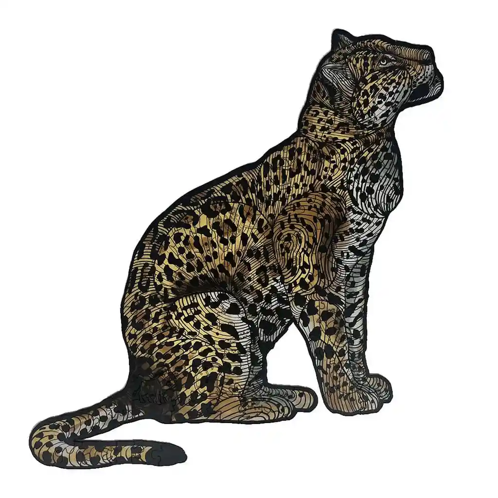 Rompecabezas En Madera Multiformas Jaguar - Ocelote