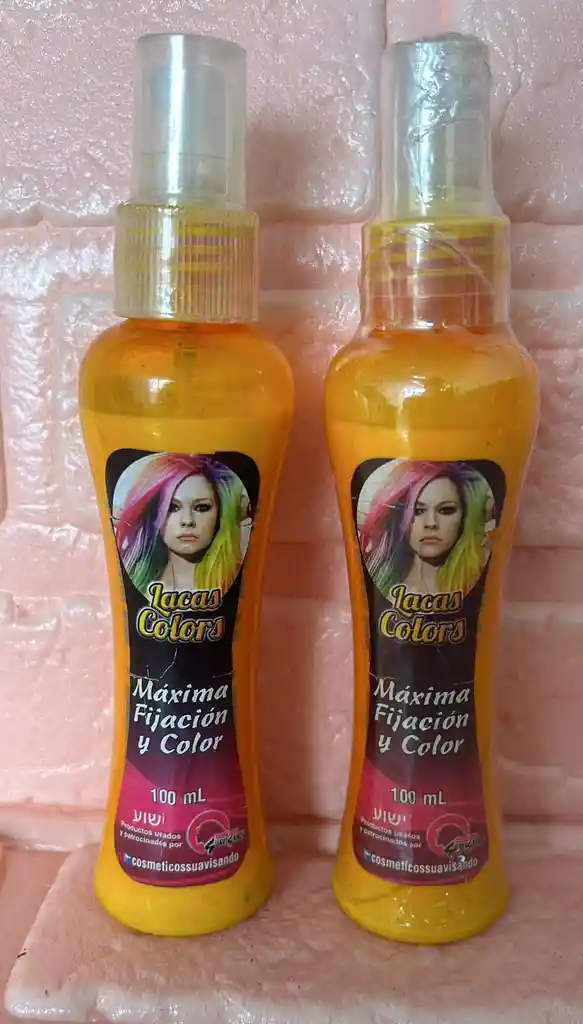 Laca Para Cabello Halloween Amarilla 120ml