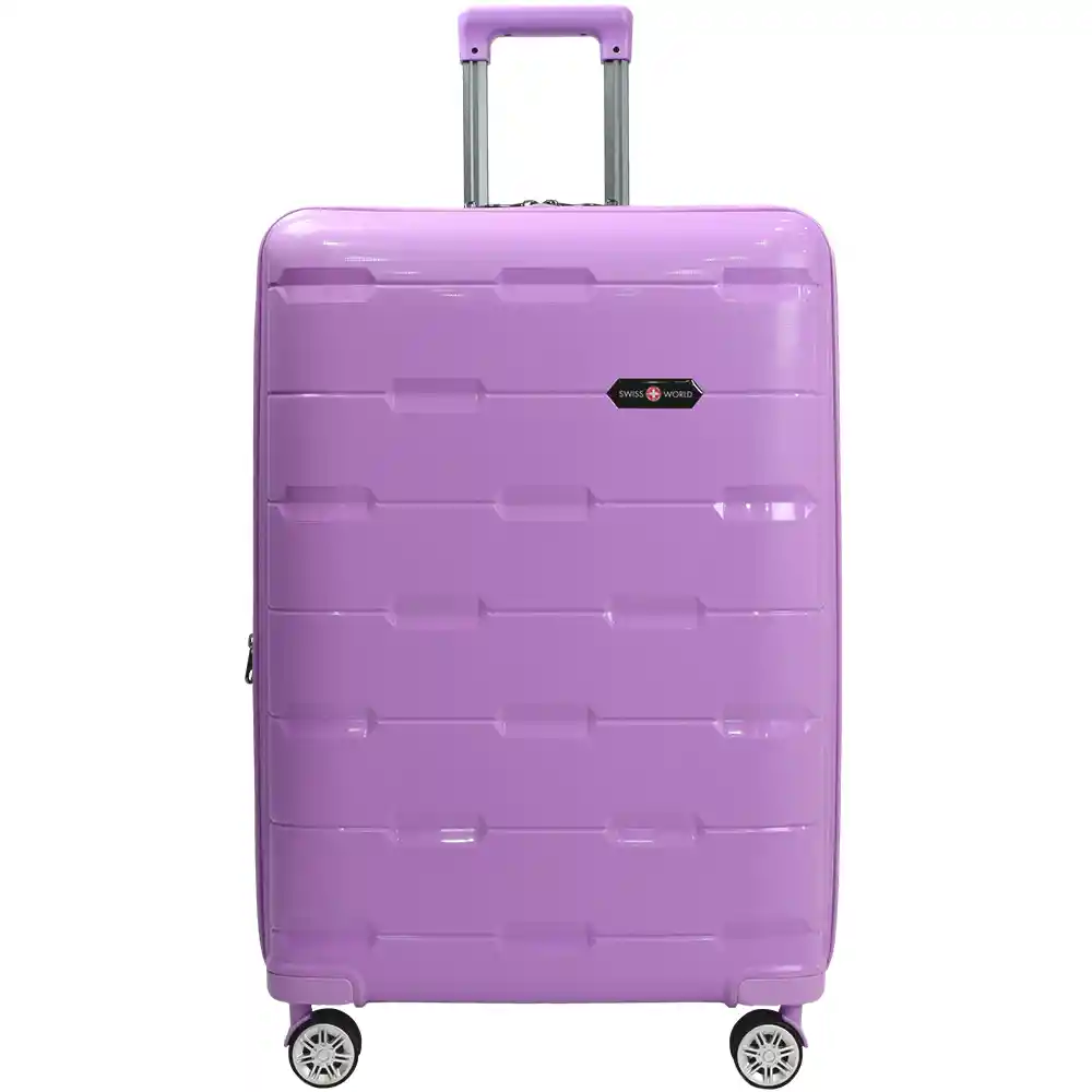 Maleta De Viaje 28″ Swiss World Lila, 100% Polipropileno