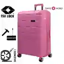 Maleta De Viaje 28″ Swiss World Pink, 100% Polipropileno