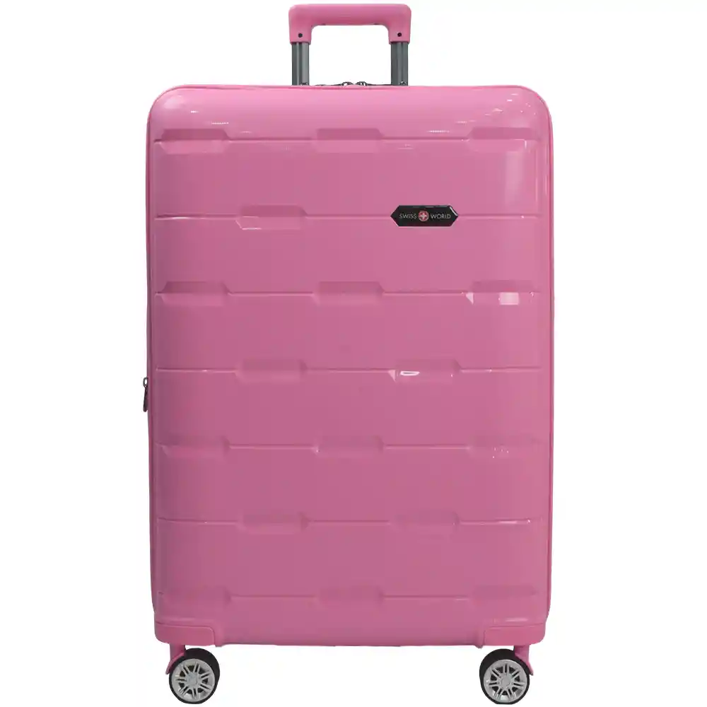 Maleta De Viaje 28″ Swiss World Pink, 100% Polipropileno