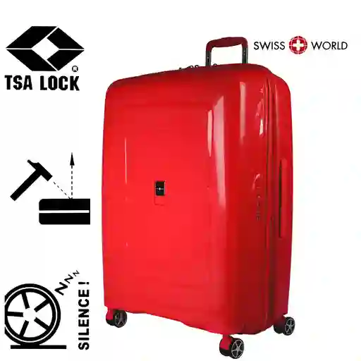 Maleta De Viaje 28″ Swiss World C.red, 100% Polipropileno