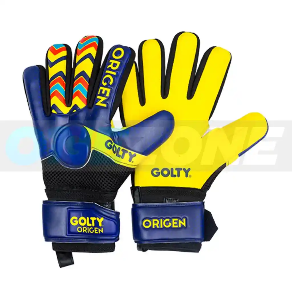 Guante De Fútbol Golty Competicion Origen Latex Natural/ Azul - Talla: 8