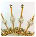 Diadema Dorada Corona Disfraz Mujer Diosa Catrina Cosplay Halloween