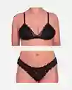 Conjunto En Encaje Alice Cristal (bralette + Panty)