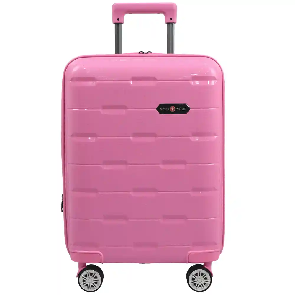 Maleta De Viaje 20″ Swiss World Pink, 100% Polipropileno