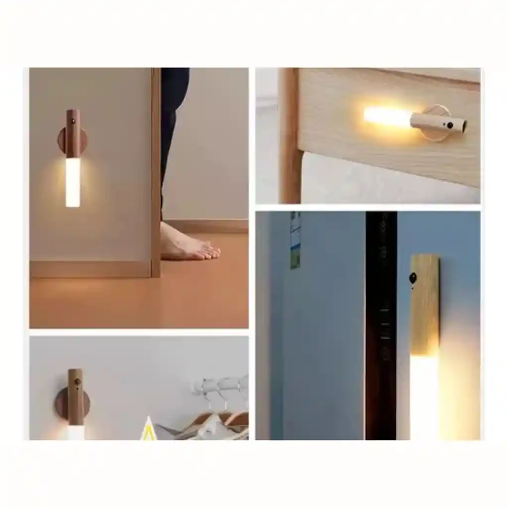 Lampara Magnética Con Sensor De Movimiento Oscuro