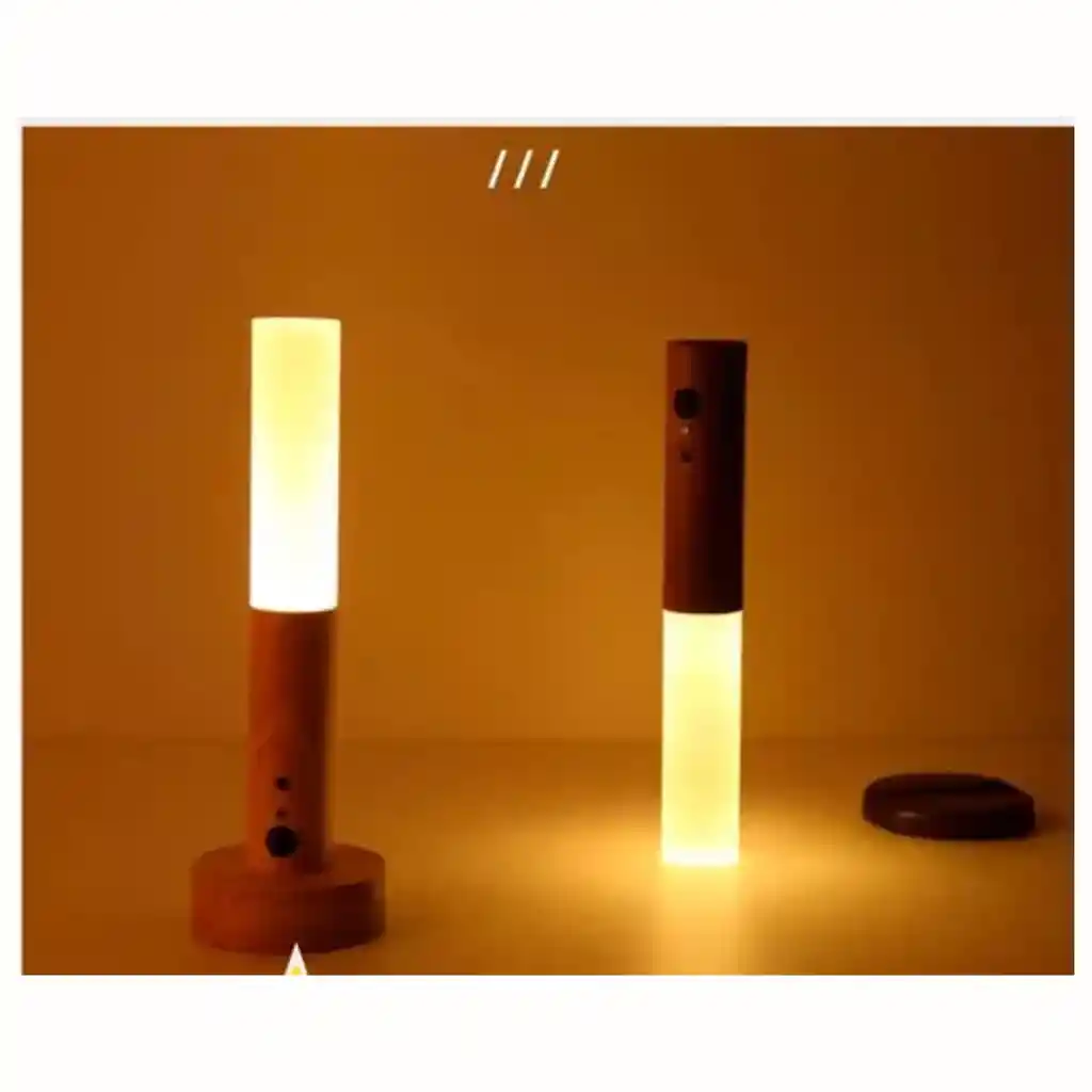 Lampara Magnética Con Sensor De Movimiento Oscuro