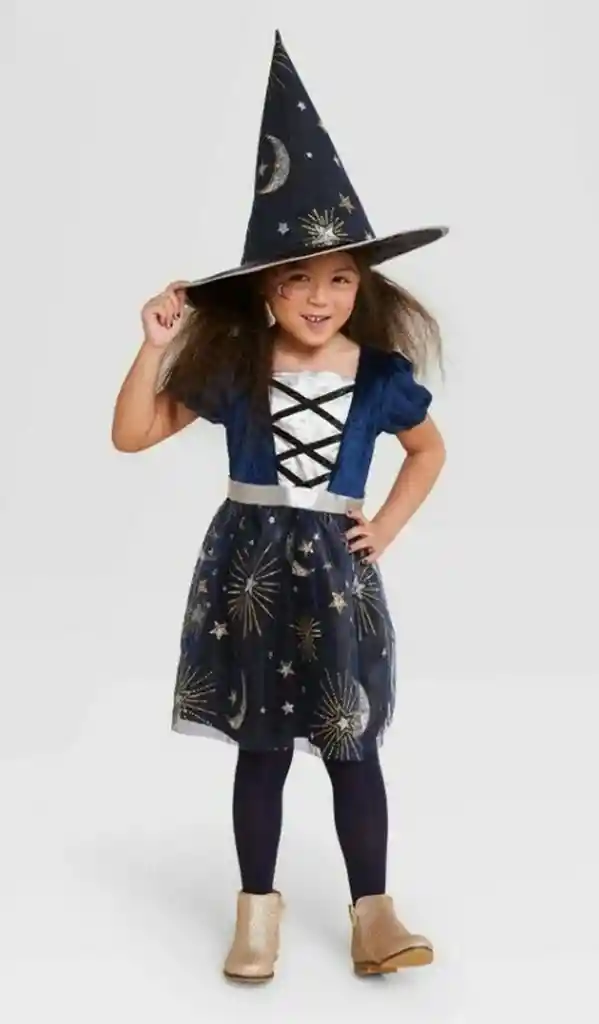 Disfraz De Bruja Kids Midnight Witch Costume