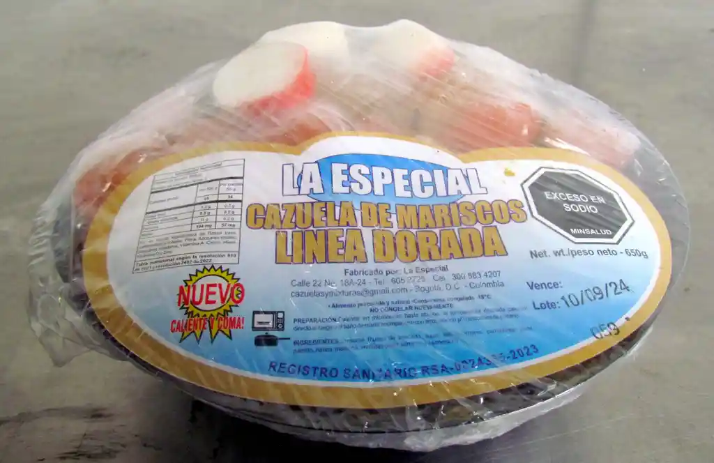 Cazuela De Mariscos Lider, 650 Gr Lista Para Calentar