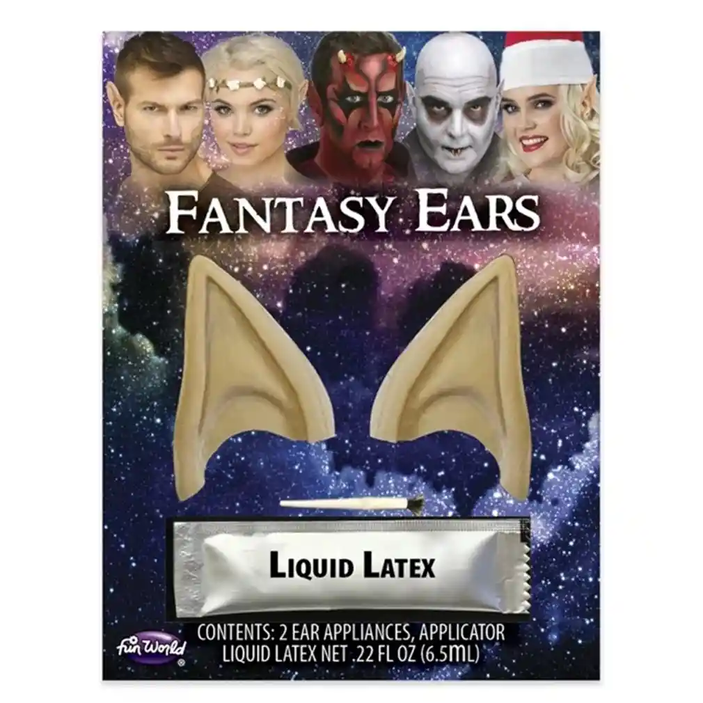 Maquillaje Orejas De Fantasía Con Látex