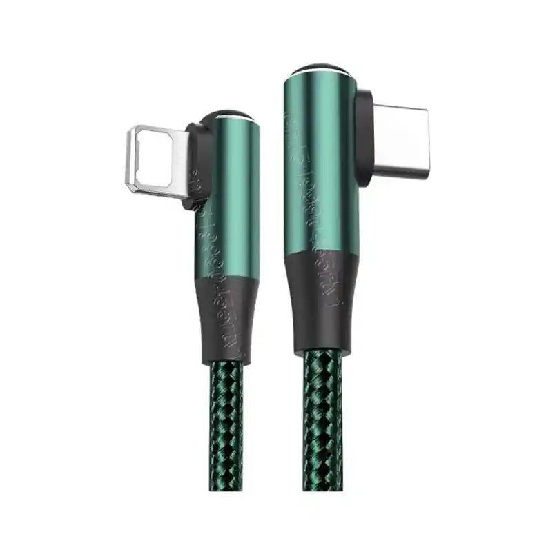 Cable Carga Rapida Pd 20w Usb Tipo C A Iphone De 50 Cm Verde