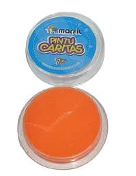 Pintucaritas Maquillaje Color Naranja Neon Halloween Hora Loca