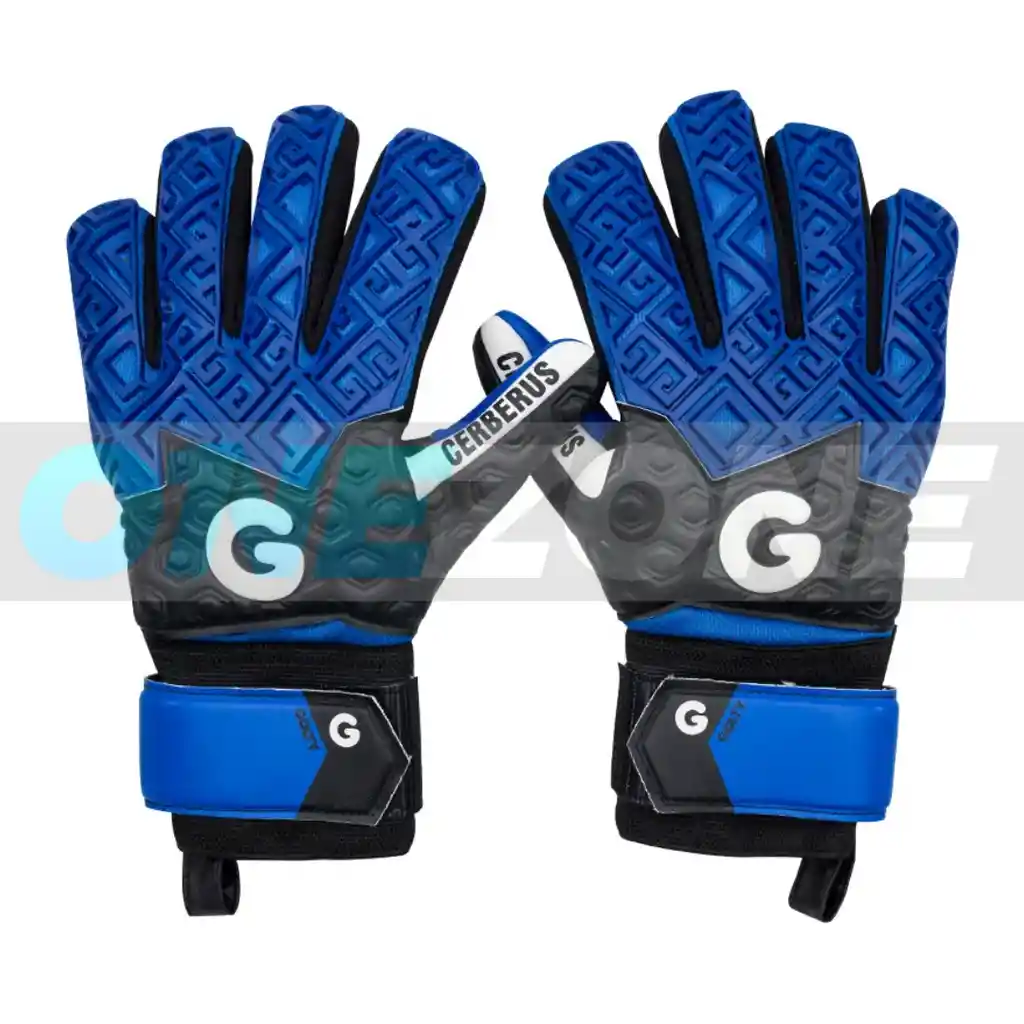 Guante De Fútbol Golty Profesional Cerberus Corte Negativo/ Azul - Talla: 8