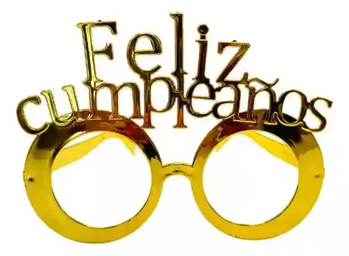 Gafas Plásticas Feliz Cumpleaños