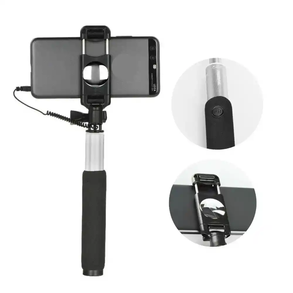 Selfie Palo Mini Monopie Stick Premium Remax P5 Cable 360