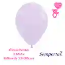 Globo O Bomba Pastel Mate Lila Sempertex R12x12