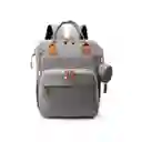 Pañalera Tipo Moisés Con Monedero Gris