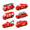 Carro Camiones Bombero Grua X 6 Unidades Juguete Niños