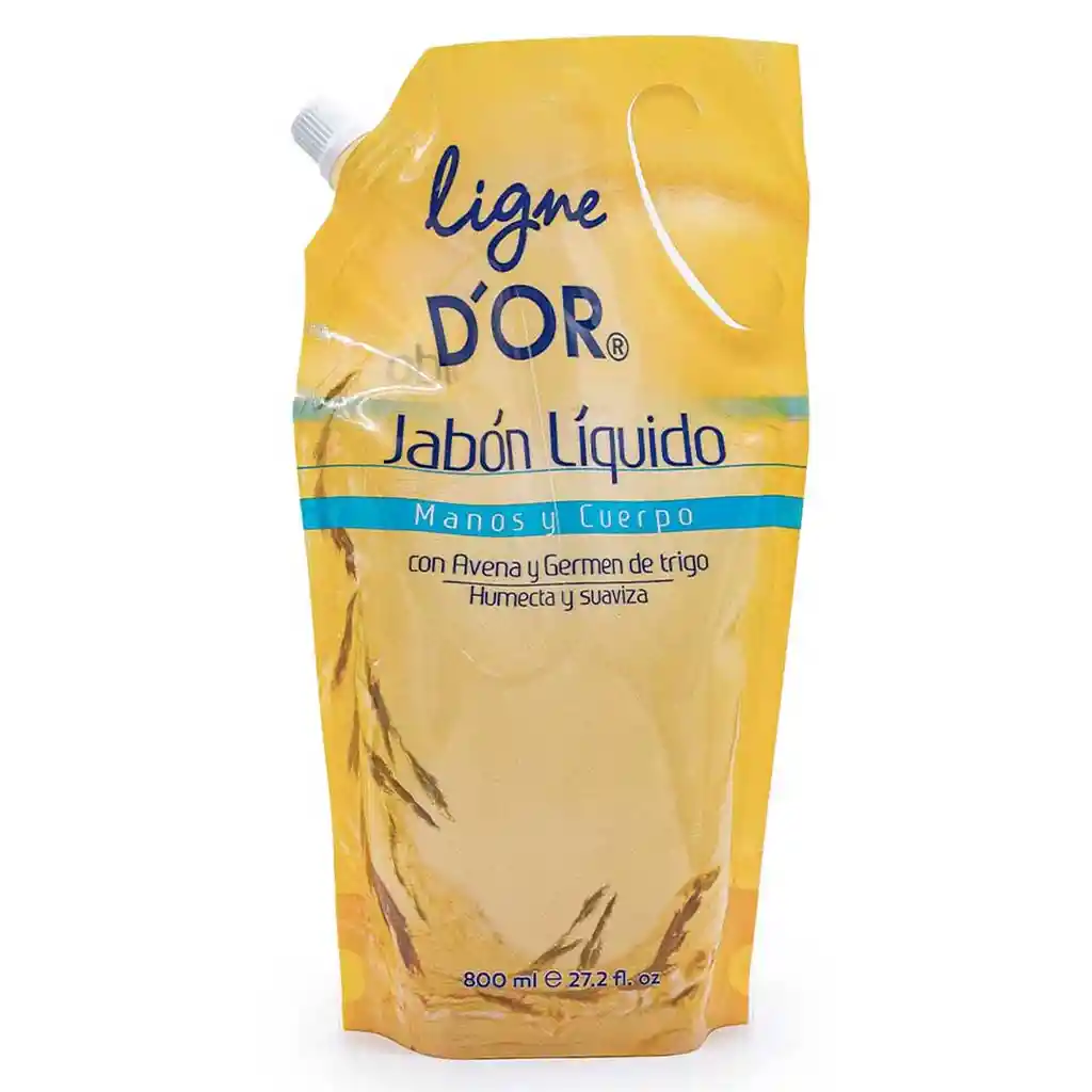 Jabón Líquido Ligne D` Oro Germen De Trigo Doypack 800 Ml