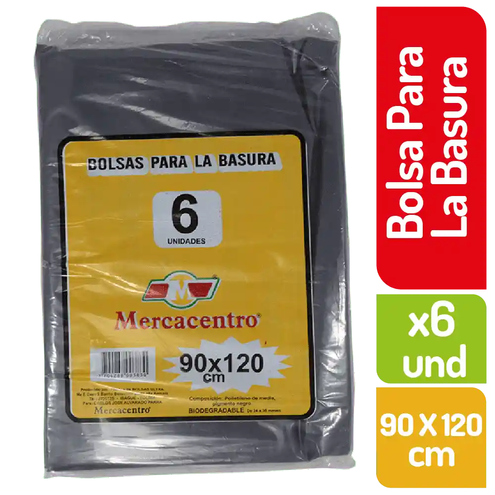 Bolsa Mercacentro 90 X 120 Grande 6 Und