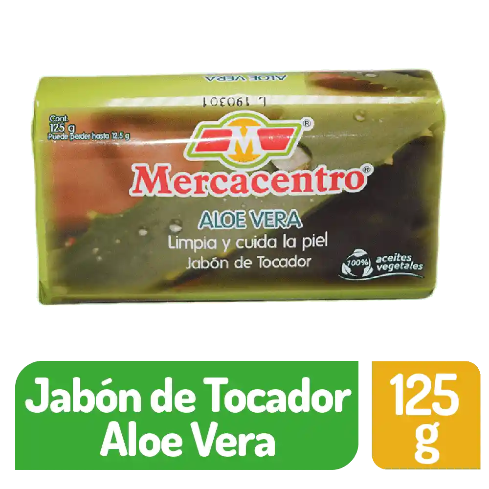 Jabón Mercacentro Aloe Vera 125 G