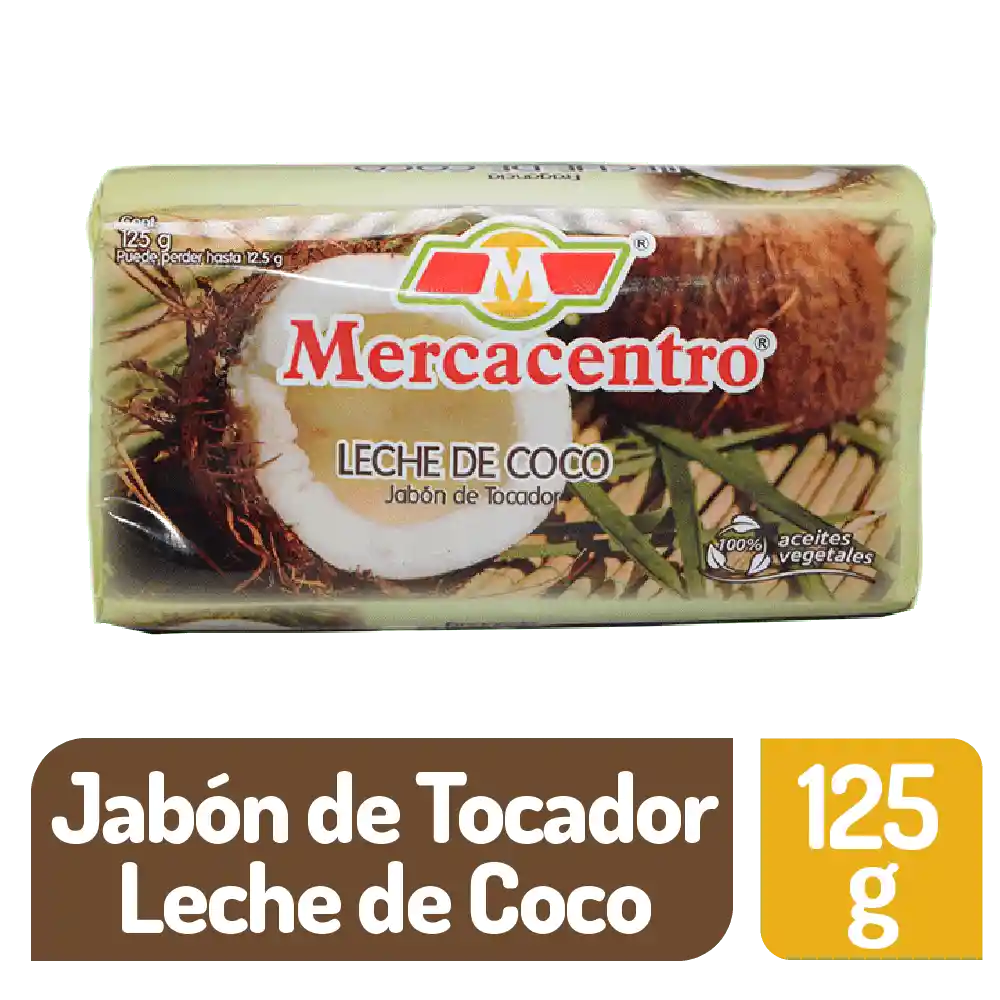 Jabón Mercacentro Leche De Coco 125 G