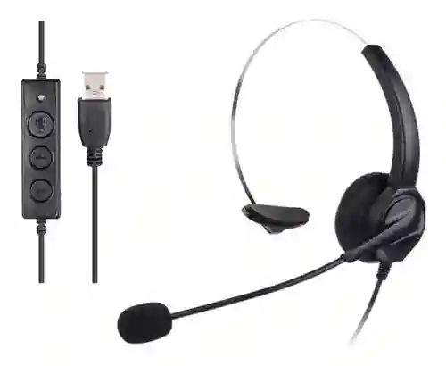 Audifonos Monoaural 3.5 Usb Tipo C