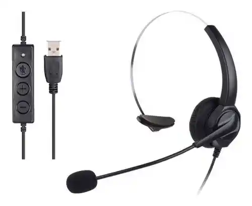 Audifonos Monoaural 3.5 Usb Tipo C