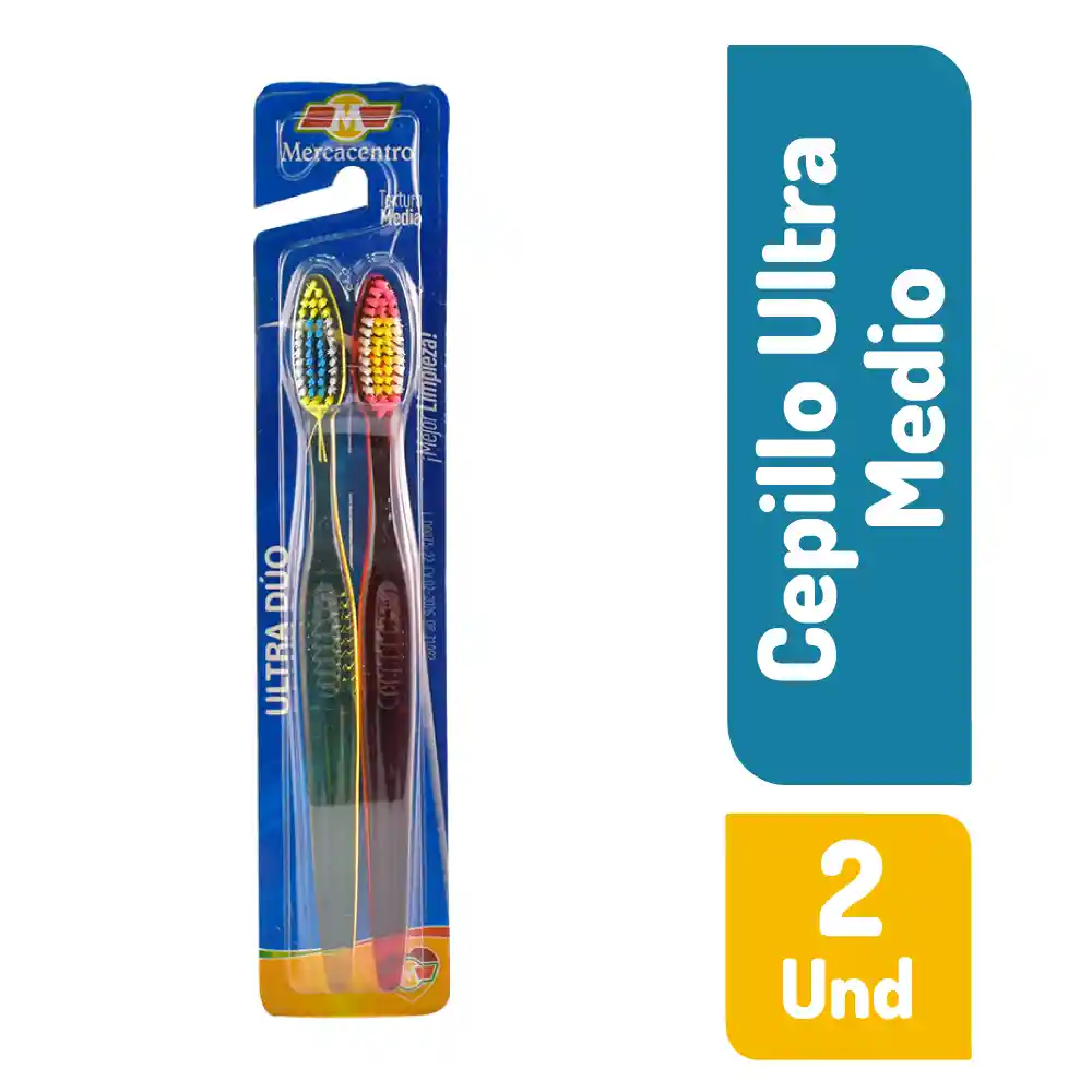 Cepillo Mercacentro Ultra X 2 Und Medio