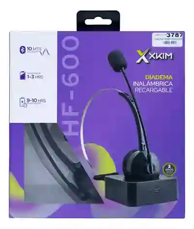 Diadema Bluetooh Recargable Xkim Mono Hf-600+ Base De Carga