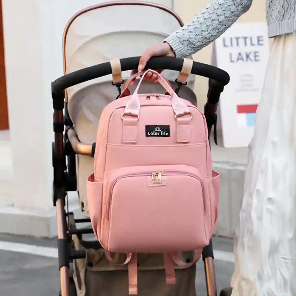 Pañalera Morral Multifuncional Riata Beige