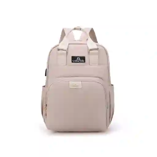 Pañalera Morral Multifuncional Riata Beige