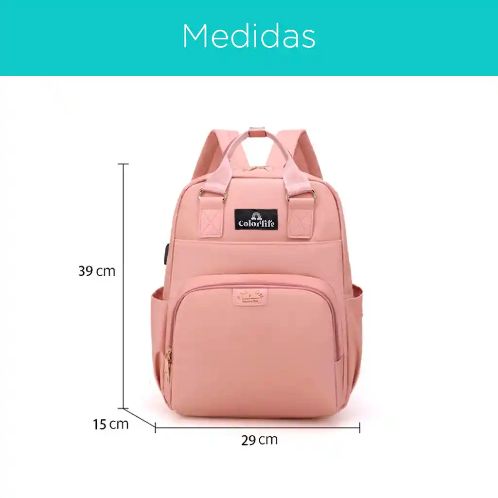 Pañalera Morral Multifuncional Riata Beige
