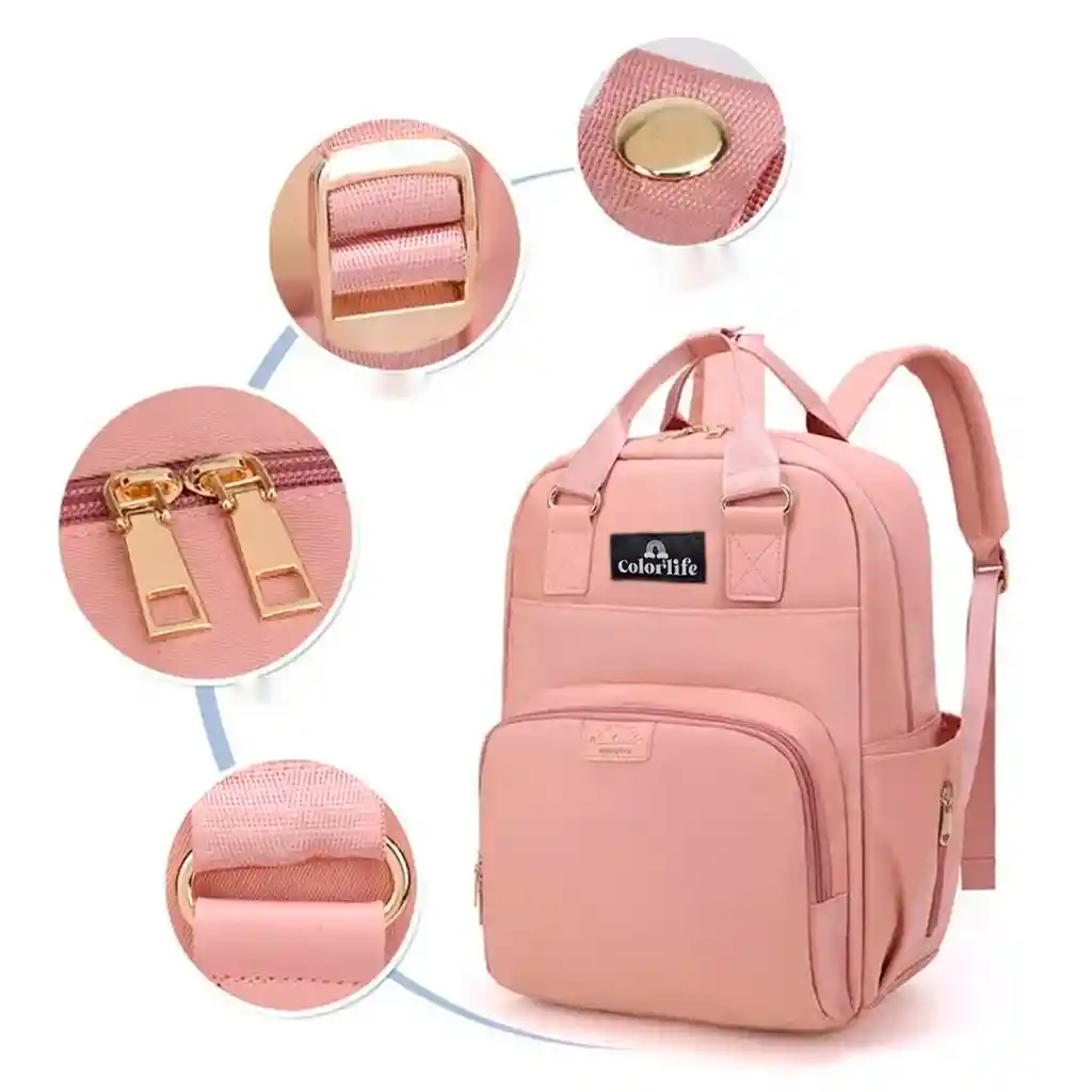 Pañalera Morral Multifuncional Riata Beige