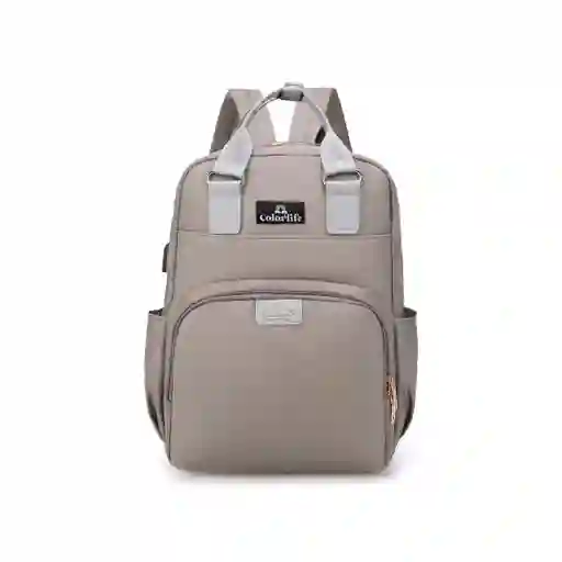 Pañalera Morral Multifuncional Riata Gris
