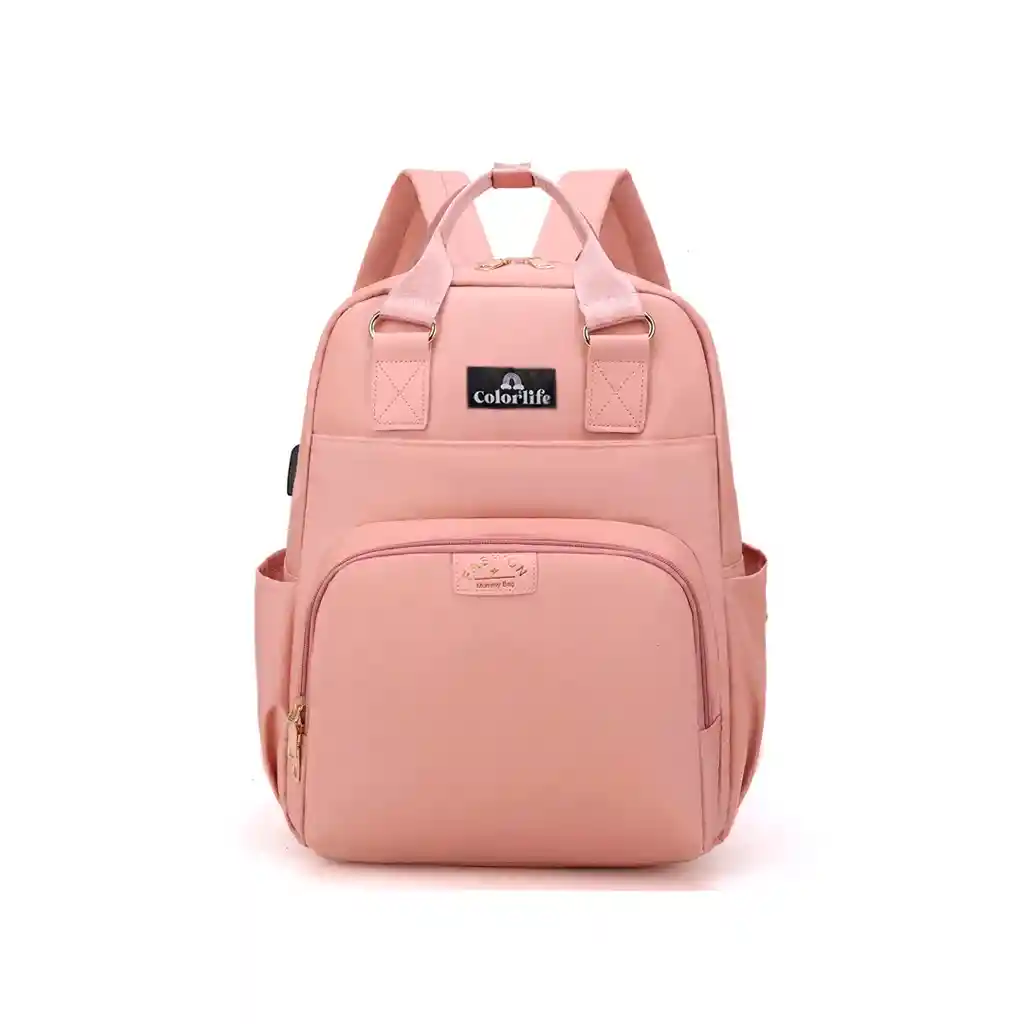 Pañalera Morral Multifuncional Riata Rosa
