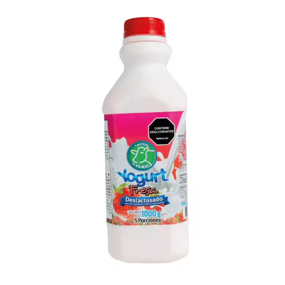 Yogurt El Cural Deslactosado X 1000 G Fresa