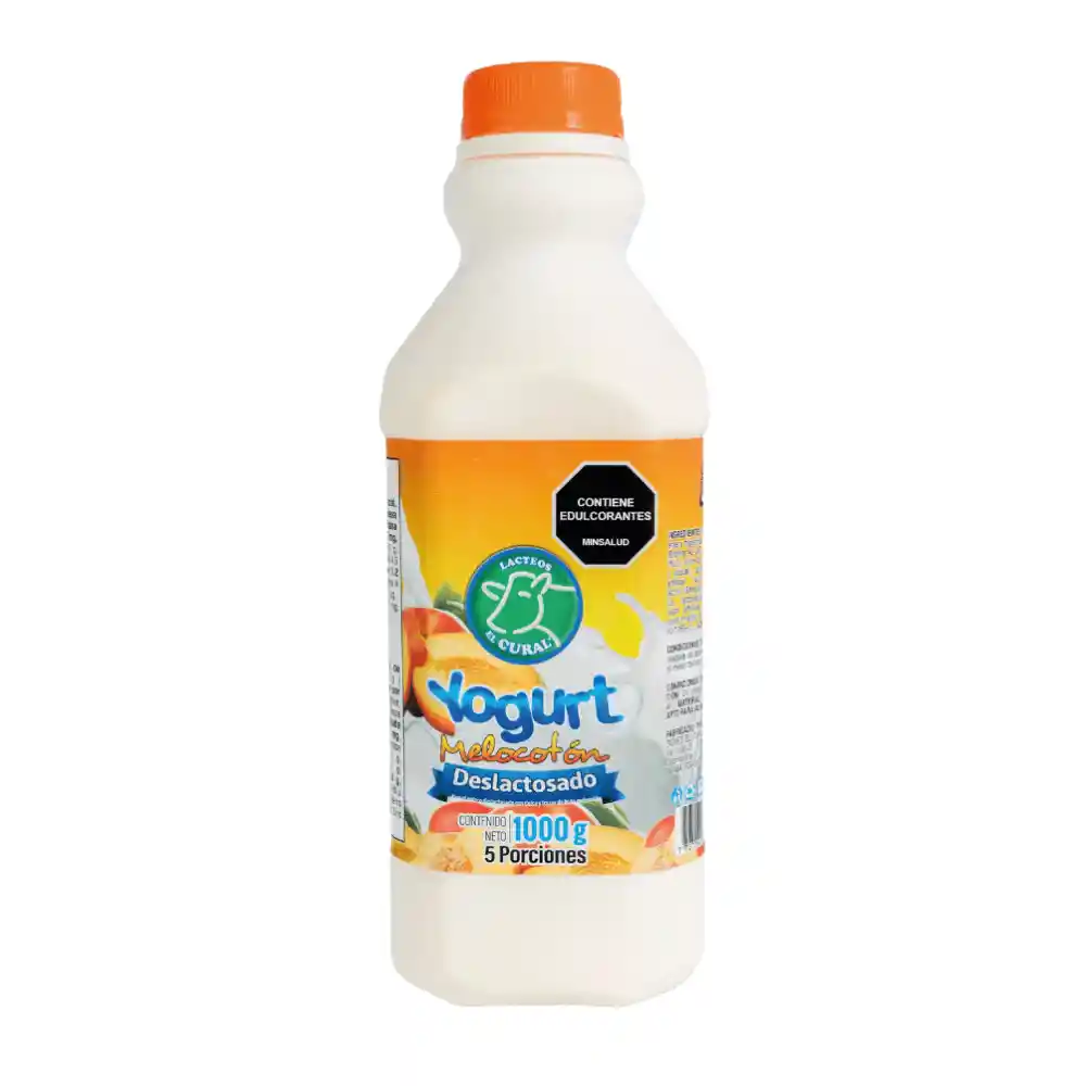 Yogurt El Cural Deslactosado X 1000 G Melocotón