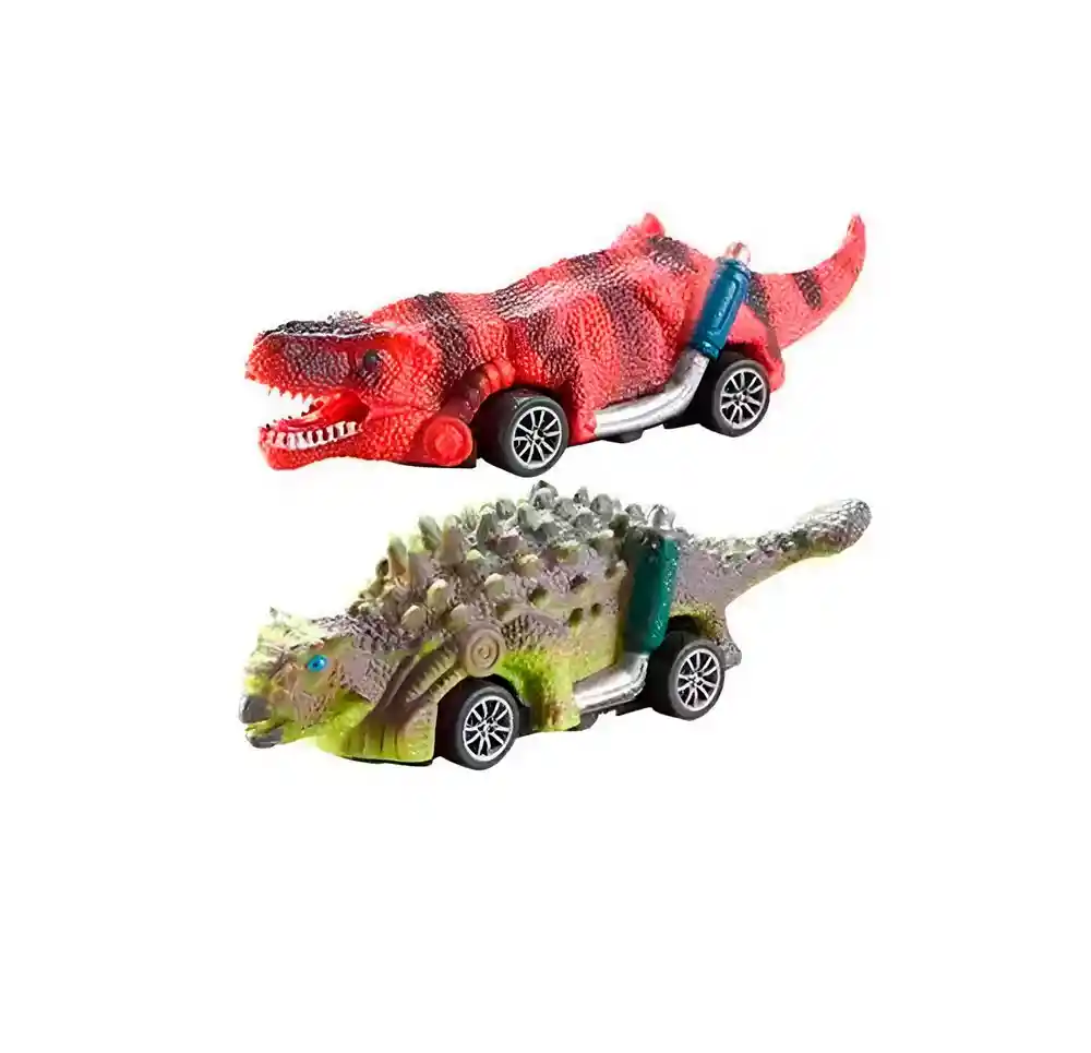 Carros De Impulso Dinosaurio Juguete Interactivo X 6 Unidade