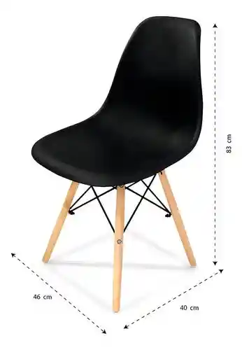 Silla Tipo Eames Moderna Variedad Colores